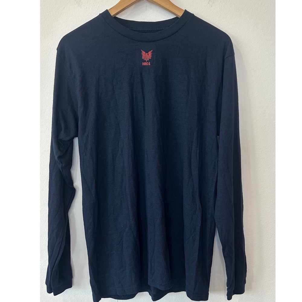 Drifire HRC 1 Mens Medium Navy Blue Flame Resistant Long Sleeve T-Shirt FR Tee